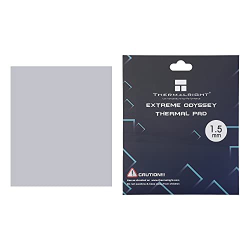 Thermalright Wärmeleitpad 12,8 W/mK Nicht leitende Wärmeableitung Silikonpad Silikon-Wärmeleitpads für PC Laptop Kühlkörper/CPU/GPU/LED Grafikkarte Motherboard Silikonfettpad Multi-Size (1,5 mm) Cover