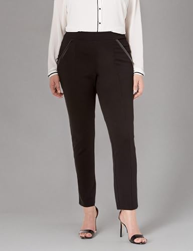 Rafaella Women's Plus-Size Ponte Comfort Fit Slim Leg Pants3