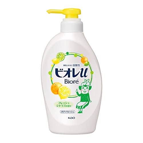 BIORE U Body Soap Pump, Fresh Citrus