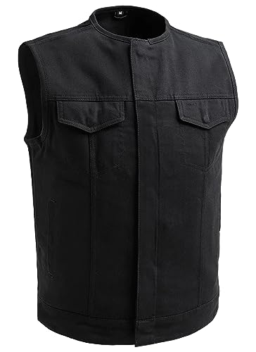 First Mfg Co. No Limit Lightweight Twill Vest: Full Back Panel, Conceal Carry Pockets, 2 Chest & 2 Slash Pockets, Sizes S-10XL