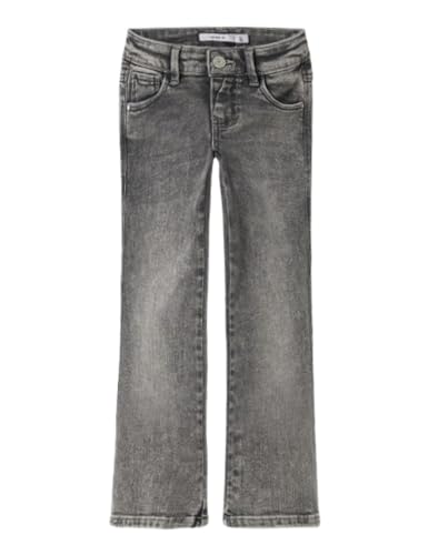 Name IT Jean pour Fille Bootcut, Gris Clair Denim, 134