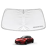 SAWAKAKI ロードスター ND系 専用設計 サンシェード フロントガラス用 ロゴ付き 日焼け防止 断熱 UVカット 紫外線カット 暑さ対策 コンパクトに収納