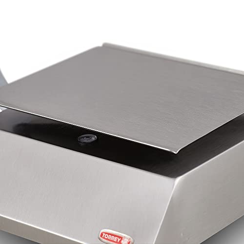 Torrey Pzc10/20 Electronics Portion Control Scale, Large Lcd Display, Rechargeable Battery, Tare Function, 10 Kg/20 Lb, Stainless Steel #TOP5