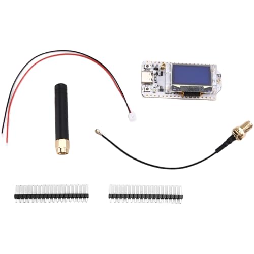 Hxhsgmeh Kit Lora con Pantalla OLED CP2102, Versión Mejorada, Placa de Desarrollo ESP32 SX1262, ESP32-S3 WiFi+BT, 915 MHz, con Estuche