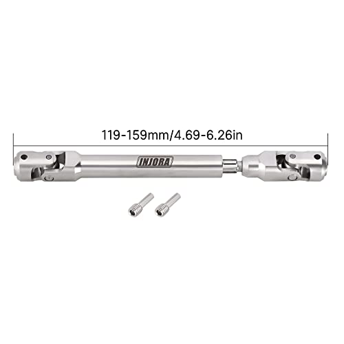 Image of INJORA Drive Shaft Stainless Steel Heavy Duty for Axial SCX10 90046 AXI03007 TRX4 Redcat Gen8 1 /10 RC Car Crawler Upgrade