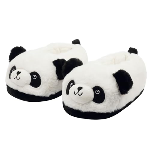 Novelty Women Animal Slippers Cute Soft Plush House Shoes Fluffy Warm Slippers Cartoon Gifts for Birthday Christmas