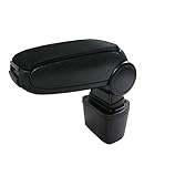  Schwarz Mittelarmlehne Vertikal Klappbar Armlehne Schwarz Naht Textilbezug Staufach Maßgefertigt Passgenau