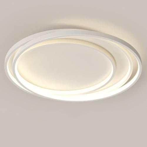 Plafonnier Encastré LED Noir 36W en Métal Style Nordique