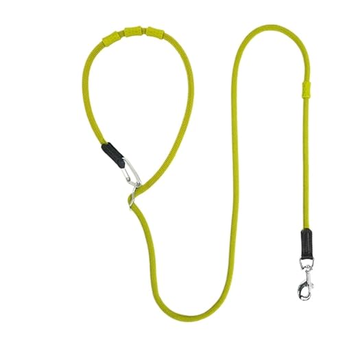 Laisse chien mains libres verte 9mm réglable pour course à pied