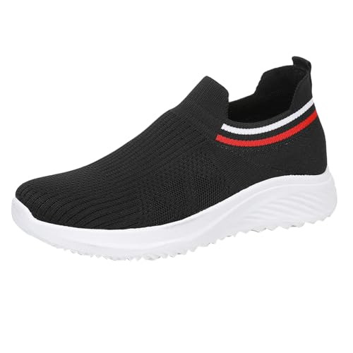 Womens Trainers Running Walking Shoes Tennis Sport Sneakers Casual Fashion Flats Ladies Lightweight Gym Athletic Fitness Jogging Mesh Slip On Shoes