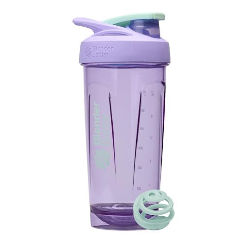 BlenderBottle Sport Tritan Shaker Bottle with Locking Lid 28-Ounce Purple