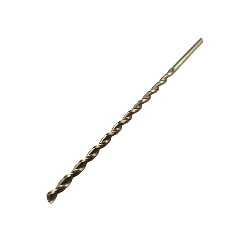 Punta Da Trapano Lunga 1Pc 95mm-300mm M35 HSS-Co Codolo Cilindrico Foratura Profonda Parabolica for Acciaio Legato In Acciaio Inossidabile(10.5x184mm)