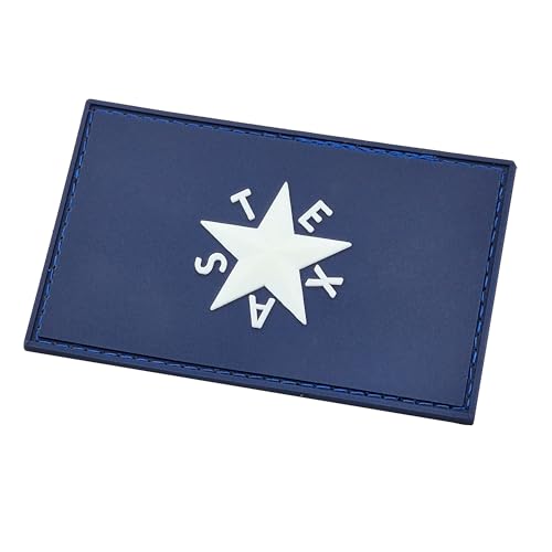 LEGEEON Texas de Zavala Flag TX Lone Star Tactical Morale PVC Rubber Patch (Full Color) Compatible with Velcro - Patches for Clothes, Tactical Gear, Plate Carrier, Airsoft Vest, and Patches for Hats