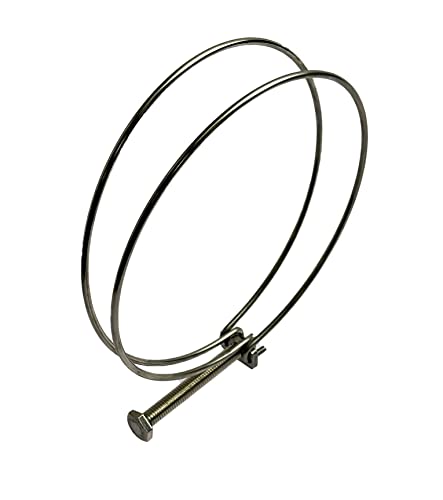 Boltza Collier de serrage en acier inoxydable pour conduits, chauffage et ventilation - Argenté - Double, Robuste - 150-160 mm