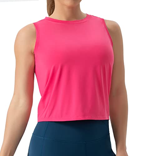 Image of THE GYM PEOPLE Women's Workout Tops in Ice Silk Quick Dry Sleeveless
