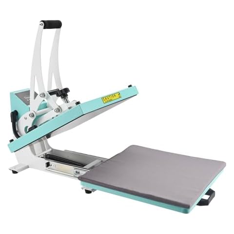 ColorSub 15" x 15" Slide Out Drawer Heat Press for T-Shirt Sublimation Heat Press Machine, Teal Cover