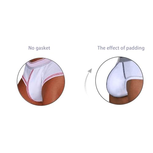 2 Packs Mens Bulge Enhancing Underwear Cup Sponge Pad Swimwear Padded Bikini for Swimming G String Sexy Thongs3