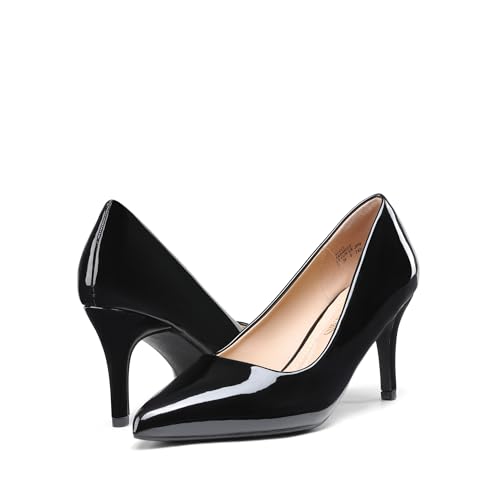 DREAM PAIRS Women's High Stiletto Heels Closed Pointed Toe Dress Pumps Shoes for Wedding Work Office Business, 3 Inches4