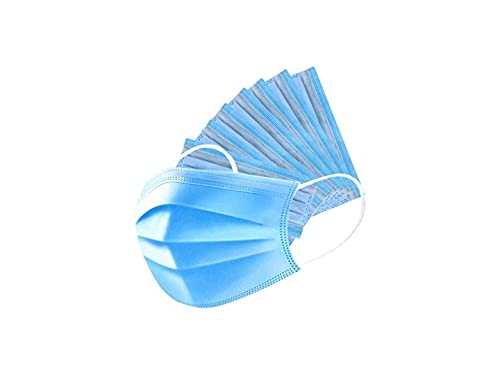 Faauto Nonwoven Fabric 3 ply Layer Use And Throw Surgical Disposable Pollution And Dust Protection Use And Throw Face Mask Without Valve for Men And Women - Pack of 25 pieces (Blue) (B093YFSF34) Amazon Price History, Amazon Price Tracker