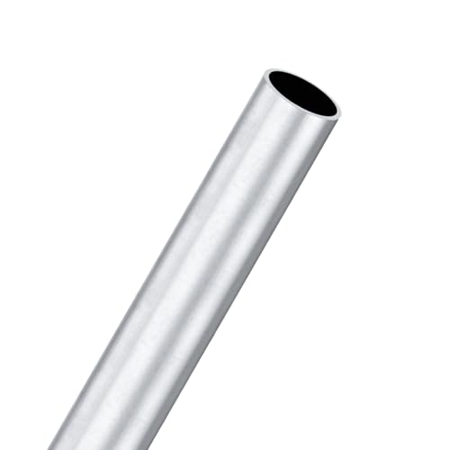 M METERXITY 1-Pack 300mm 6063 Aluminum Round Tube, 26mm ID 30mm OD Seamless Aluminum Tubing for Construction/Machining/DIY Crafting, Metal Straight Pipe [1.02"x1.18"x12"]