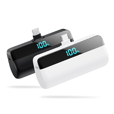 [2-Pack]Mini Portable Charger for iPhone 17/16/15,Upgraded 5500mAh PD Fast Charging USB C Power Bank,Travel Essentials Battery Pack for iPhone 17/17 Pro Max /Air/16 Plus/16/15 Series Galaxy Android