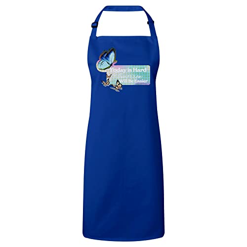 Tablier cuisine premium humour papillon collage vintage Today is Hard