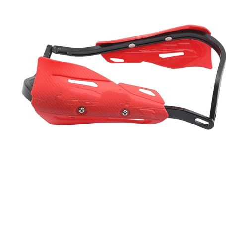 Protection mains moto rouge robuste pour guidon 22-28mm