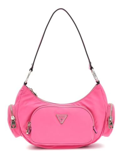 Sac épaule GUESS Eco Gemma rose vif pour rehausser vos tenues quotidiennes