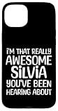 iphone 7 plus silver colour Ideal para mamá, hija, hermana, tía, abuela, mujeres y niñas llamadas Silvia. El diseño impresionante y tonto seguramente se reirá y sonreirá o dos con el ingenioso diseño de nombre de pila Silvia.