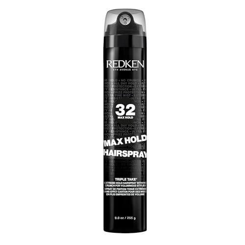Redken | Laca de fijación fuerte para un cabello liso y suave con efecto lifting y control de larga duración, Sin rigidez ni apelmazamiento, Fórmula vegana, Max Hold, 300ml