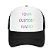 Personalized Text/Logo Baseball Cap,Customized Trucker Hat,Design Your Own Mesh Baseball Snapback Cap