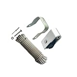 Zanthicia Robustes Ausziehleiter Rollenset mit 12 m Seil – Materialset für dauerhafte Wartung und Instandhaltung. Universelles Ausziehleiter Reparaturset.