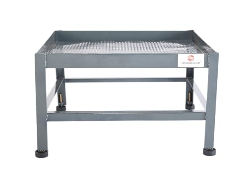 Image of Heavy Duty (Without Wheels) Metal Top Load Washing Machine Stand (Height 12 INCH) - Suitable for LG, Samsung, haier,voltas,(6kg to 6.5kg,) (Stand Size 21 x 21)