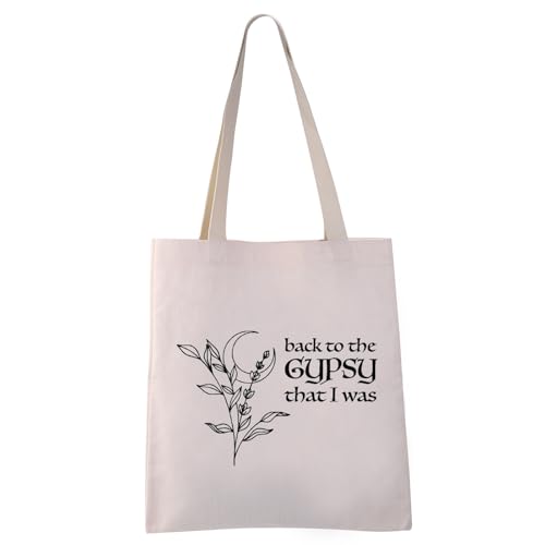 VAMSII Singer Gift Back To The Gypsy That I Was Tote Bag Singer Tour Song Lyrics Gift Singers Merch Gifts (the Gypsy tote)