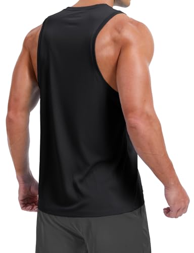 MAGCOMSEN Men's Tank Top Sleeveless Muscle Shirts Quick Dry Workout Gym Cut Off Shirt Lightweight Summer Bodybuilding Tee2