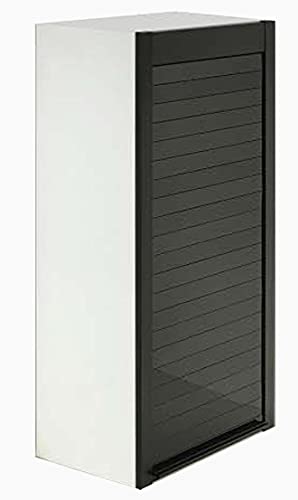 Image of DBR Polyvinyl Chloride PVC Rolling Shutter Standing Under Cabinet ShelfBlack For Kitchen Cabinet Width 60 Cm (600X1320 MM)