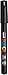 Posca PX89862000 Acrylic Paint Marker, Ultra-Fine, Black