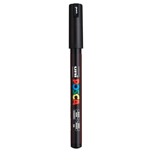 POSCA MARQUEUR NOIR EXTRA FIN 0.7MM