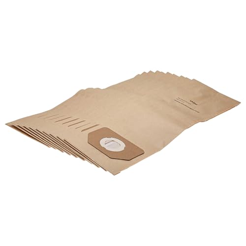 vhbw 10x bolsa compatible con Kärcher A 2701, A 2731 pt, A 2801, A 2801 plus, K 2701, K 2701 TE, K 2801 aspiradora - papel, marrón