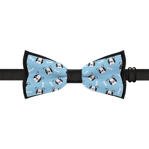 GoasNei Animal of German Shepherd Pattern Bow Tie for Men Adjustable Necktie Funny Tie Neck Ties for Weddings Party
