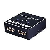 HDMI Splitter 2 in 1 Out, HDMI Switch 2 in 1 Out 4K 60Hz, Sharing HD Video Accessories for PS4/Xbox...