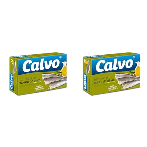 Calvo Sardinas en Aceite de Oliva 120g (Paquete de 2)