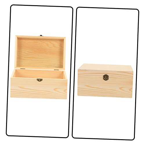 Coffret à bijoux en bois rectangulaire kaki léger VALICLUD - 8