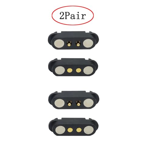 Image of 2 Pair Magnetic Pogo Pin Connector, 2 /3 /4 /5P 2A Pogopin Magnetic Connector Male+Female 2.54 /2.5 MM Through Holes Spring Loaded Connectors DC Power Socket DC Power Charge Probe Connector (2Pin)