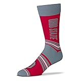 For Bare Feet FBF NCAA Ohio State Buckeyes Unisex Go Team Dress Sock Team Color OSFM, (V-5057-U26-O-GT-585706)
