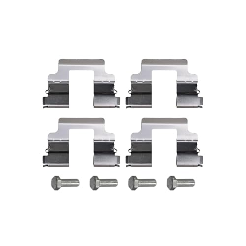 Image of Detroit Axle - Rear Brake Pads for 2005-2009 Land Rover LR3, 2010-2016 LR4, 2006-2012 Range Rover, 2006-2013 Range Rover Sport, Ceramic Brake Pads w /Hardware Replacement