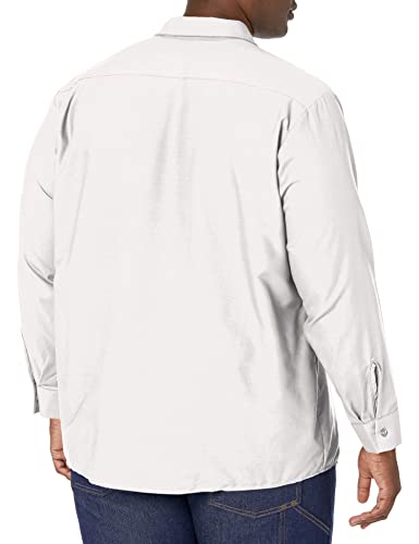 Image of Red Kap Men's Long Sleeve Industrial Work Shirt | Moisture Wicking Button Up, Wrinkle Resistance Fights Fading & Stains