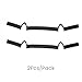 Lyric Selection 2Pcs Wig Band For Lace Front Ear Cut Free Lace Melting Elastic Band Headband For Women No Slip C Shaped Ear Curve Black Color Regualr Size