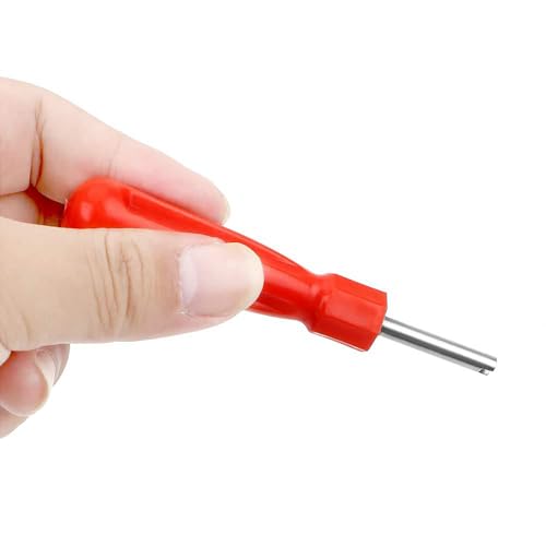 Ventileinsatzentferner mit 5 Ventileinsätzen, Ventilkernwerkzeug? Ventilkern-Entferner, für Auto, Motorrad, Fahrrad.