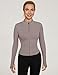 LUYAA Women's Workout Jackets Lightweight Zip Up Yoga Jacket Cropped Athletic Slim Fit Tops Lunar Rock M